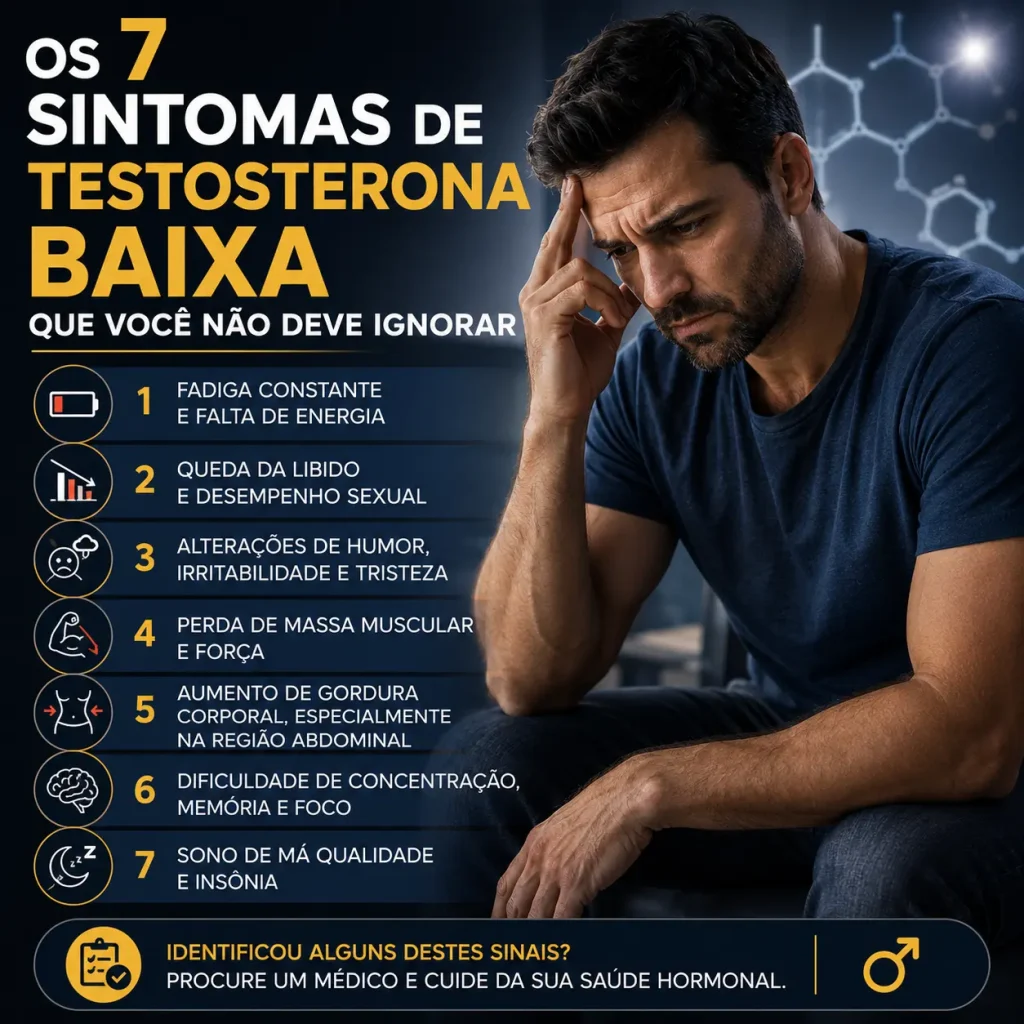 7 sintomas de testosterona baixa avaliados por andrologista em Campinas Dr. Gibson Bessa